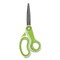 Westcott CarboTitanium Bonded Scissors, 8" Long, 3.25" Cut Length, White/Green Bent Handle 17444 - alternate 2